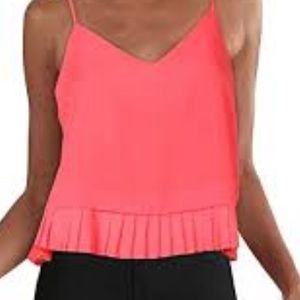 French Connection woman’s Crepe light pleat strappy cami NWT size Small